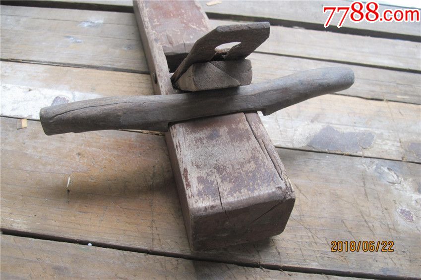 老旧木工刨中等长度民俗手艺文革70年代出品木匠用具怀旧收藏真品