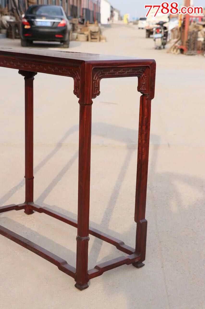 民国后期红木三弯腿香几_木桌/几/案_第1张_7788旧家具收藏