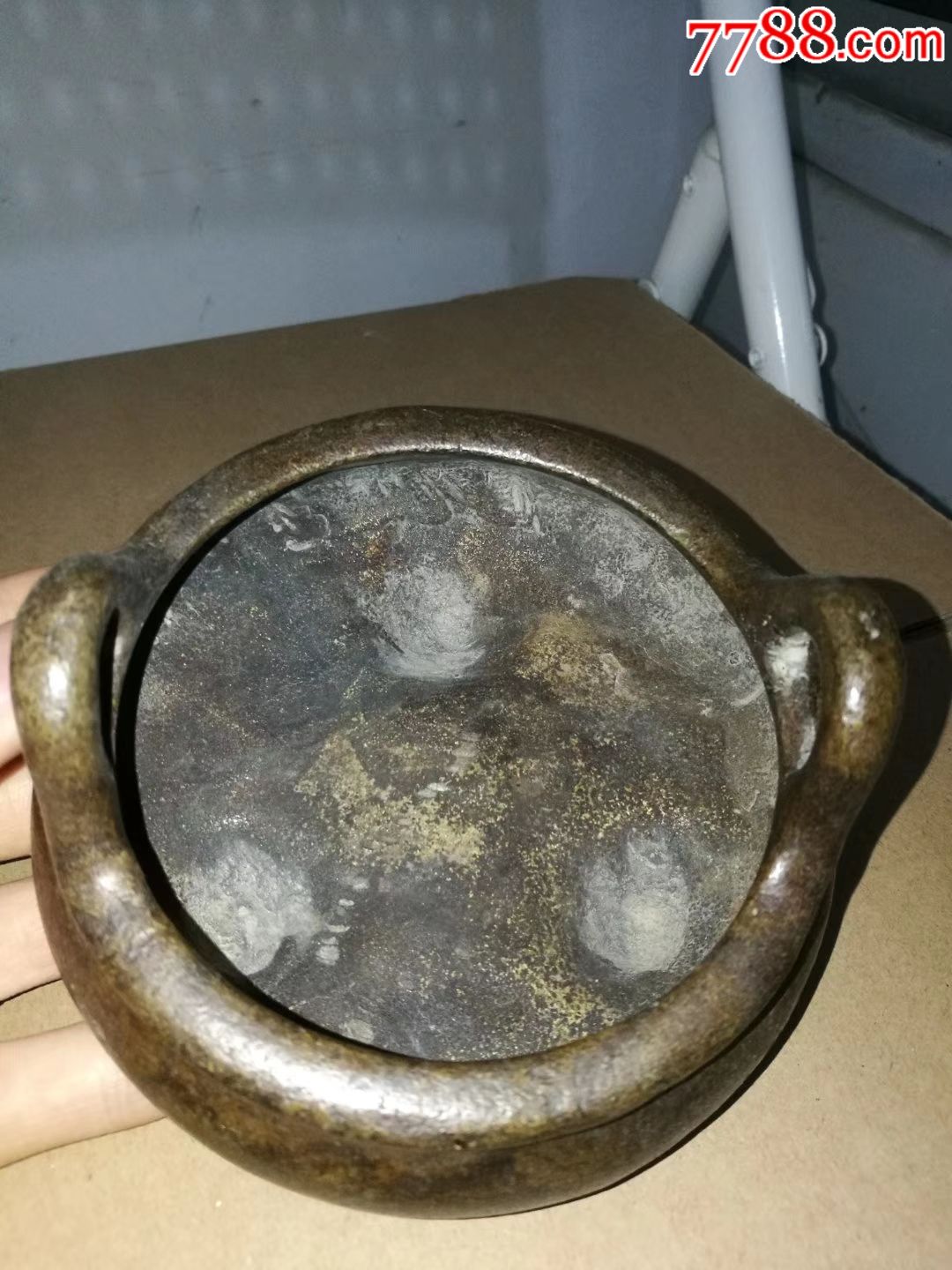 清代老铜香炉古玩收藏古董老物件