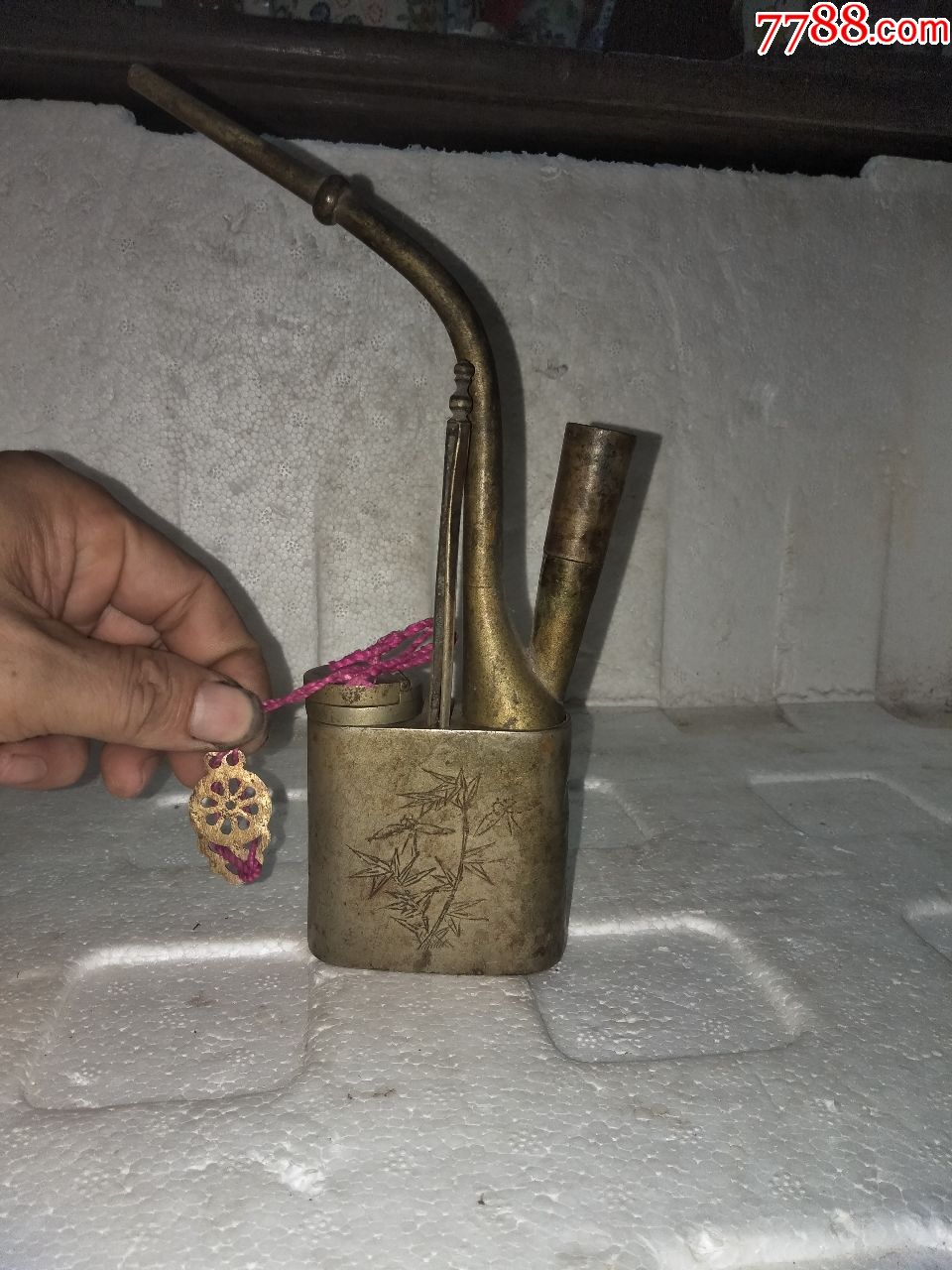 民国时的水烟筒_铜杂件_第1张_7788铜器收藏