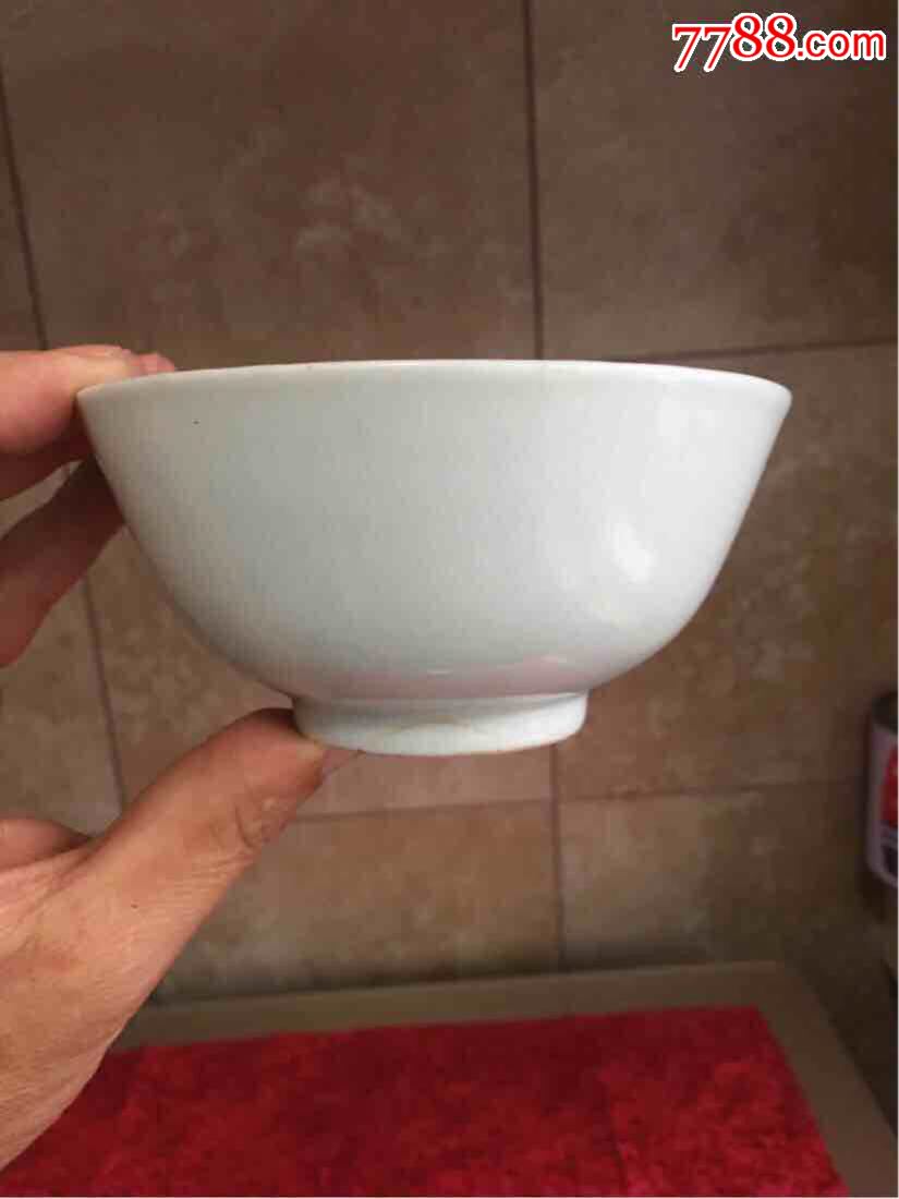 民国薄胎白瓷碗