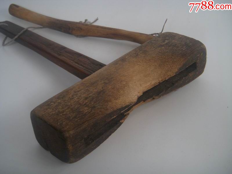 老梆子木制货郎叫卖豆腐工具建国初民俗