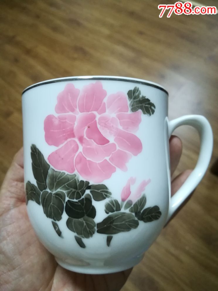 80年代博山手绘杯子