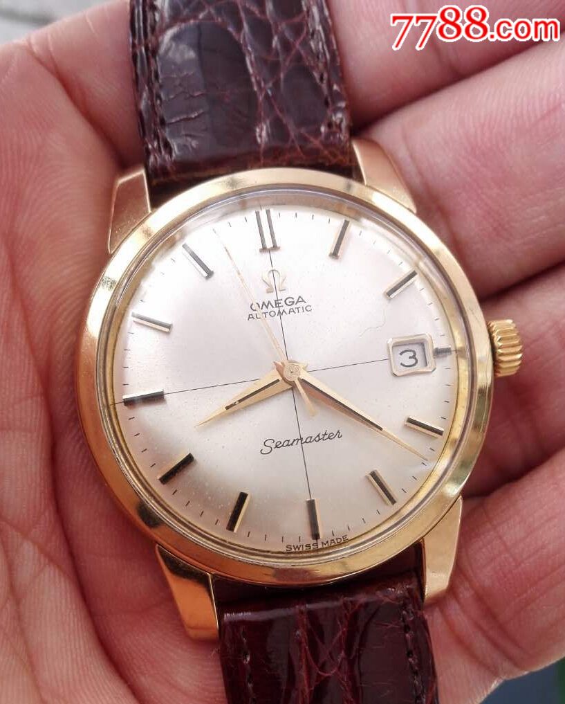 欧米茄套18k纯金自动表