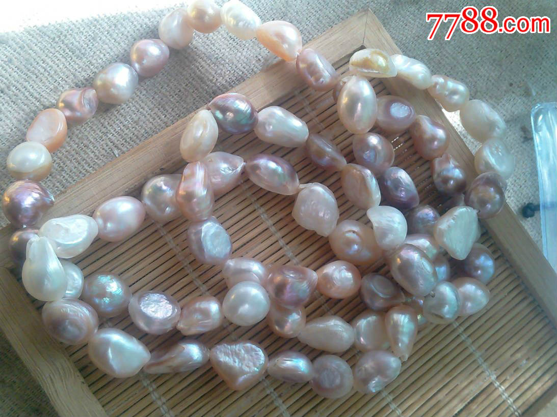 来自南印度洋的礼物深海天然彩珍强光原珠项链70g