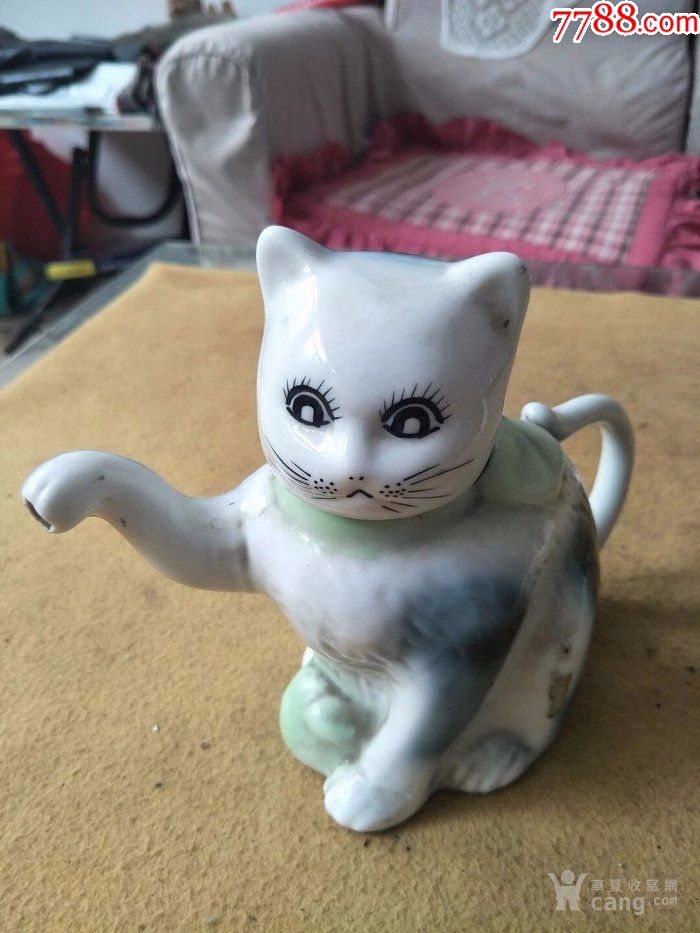 文革时期瓷,招财猫