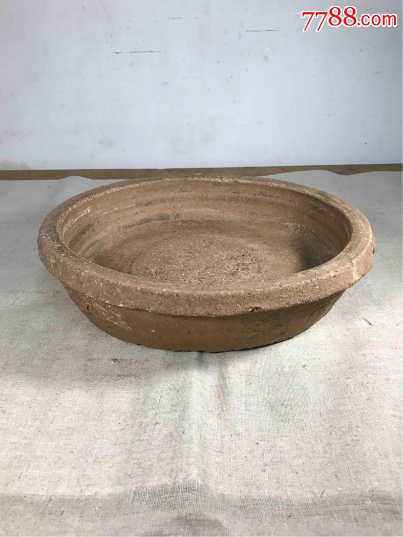 古董古玩收藏杂项近代老紫砂盆老紫砂花盆老砂