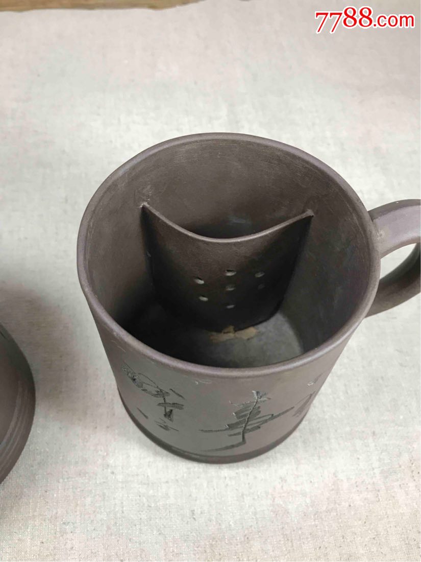 古董古玩收藏杂项近代紫砂茶杯紫砂杯杯子东亚陶艺宜兴原矿紫砂