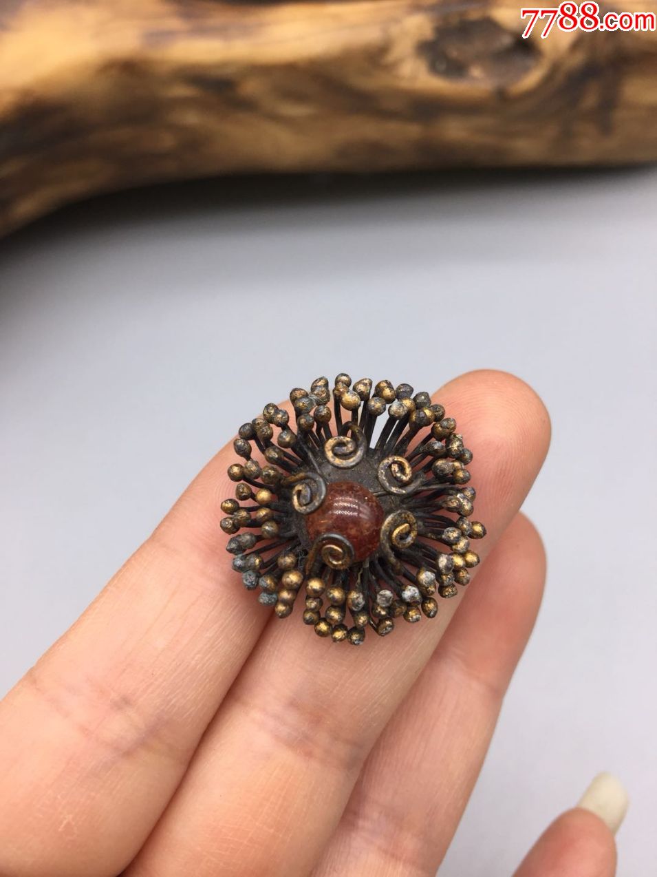 鎏金炸珠小件,工艺精美,品相如图,特价128包快递