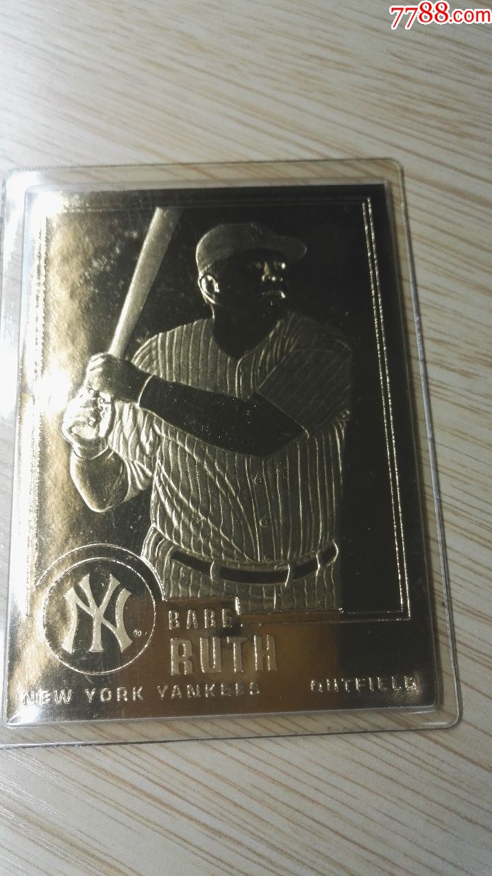 22克拉金棒球卡