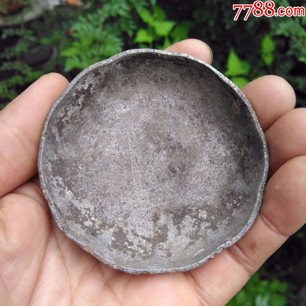 古玩收藏民国铝制花型小蝶