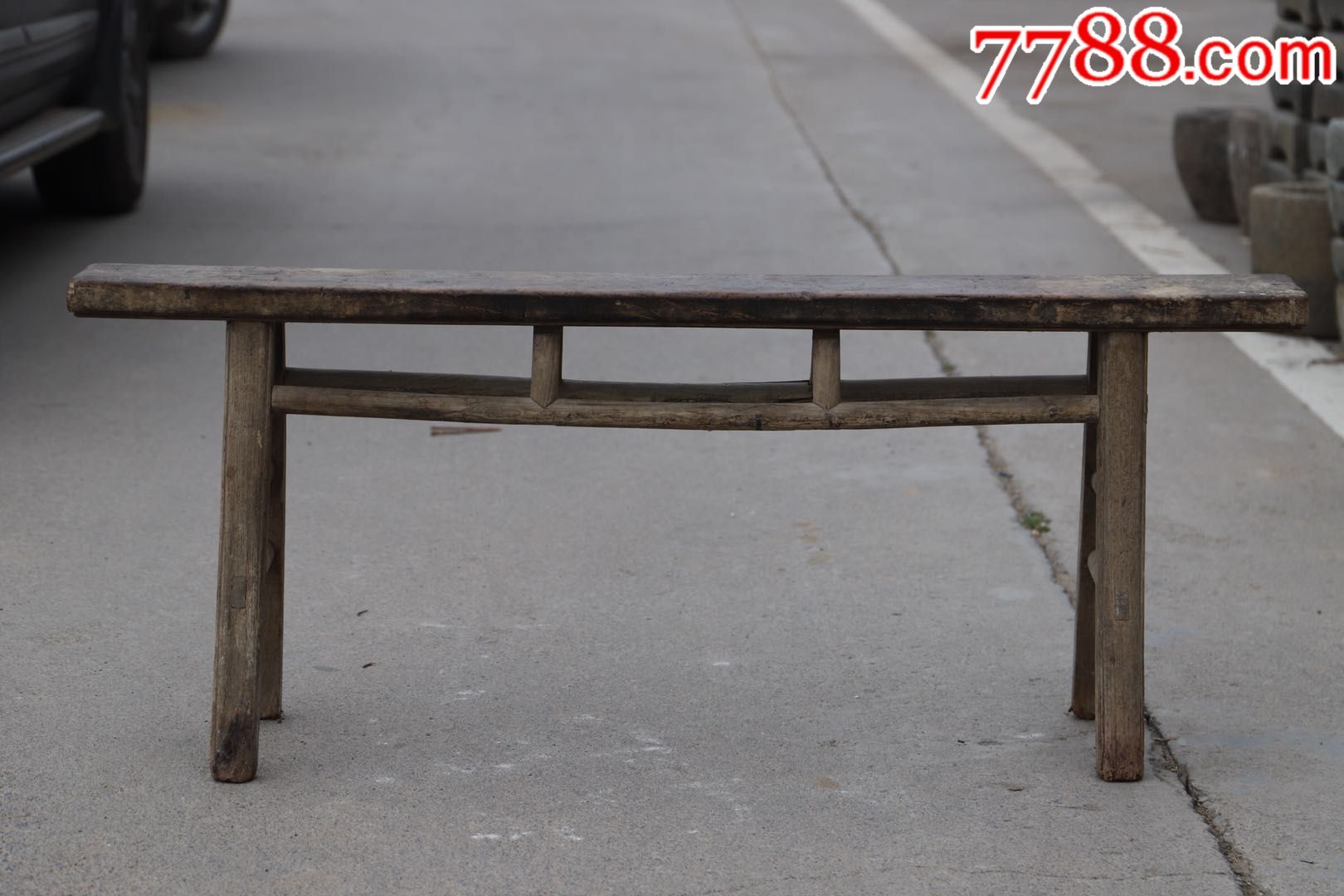 明代:果树木直枨加矮老条凳:尺寸128/16/51cm源头无修配.