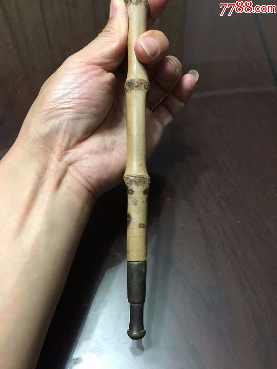 民国罗汉竹旱烟杆