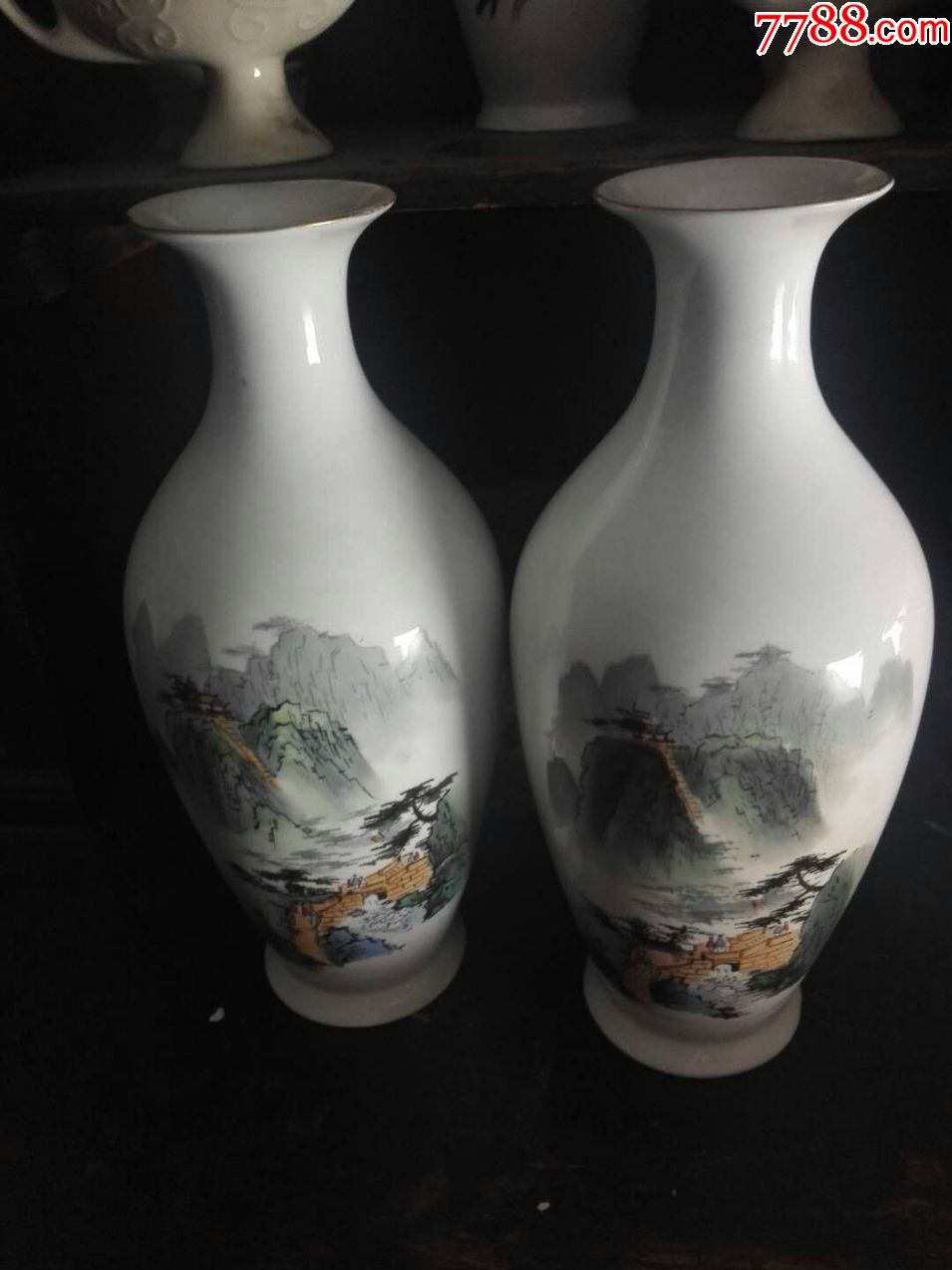 博山陶瓷厂手绘瓶