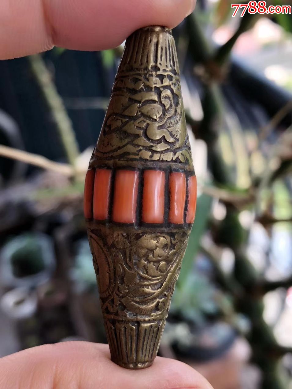 老铜珠镶嵌勒子