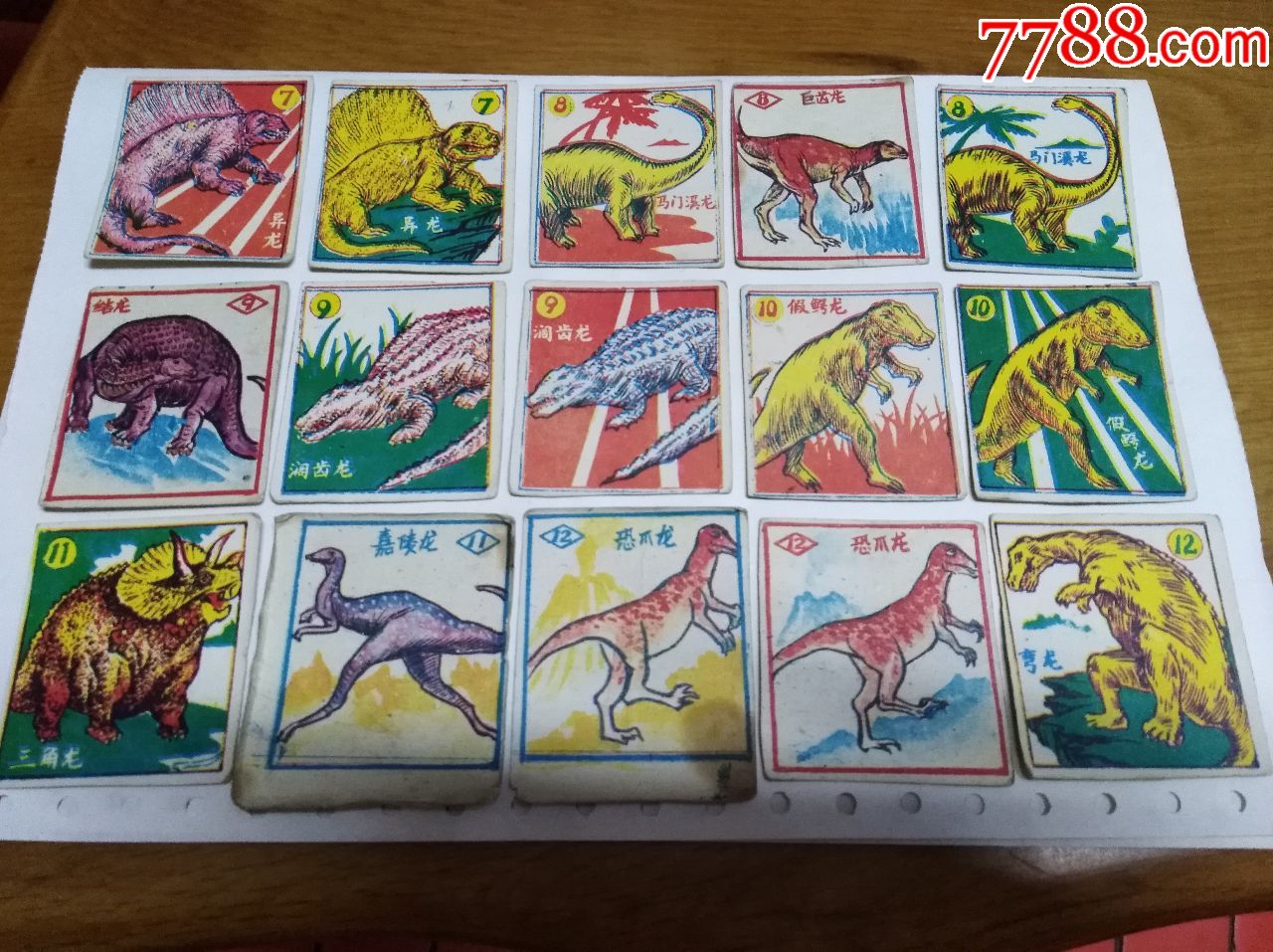 早期恐龙卡片48张合售