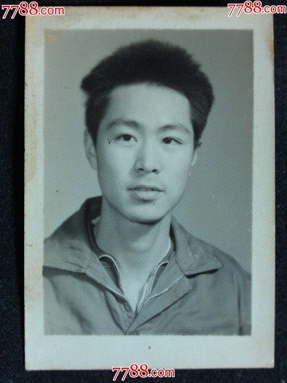 文革时期老照片帅哥标准照尺寸55x40公分