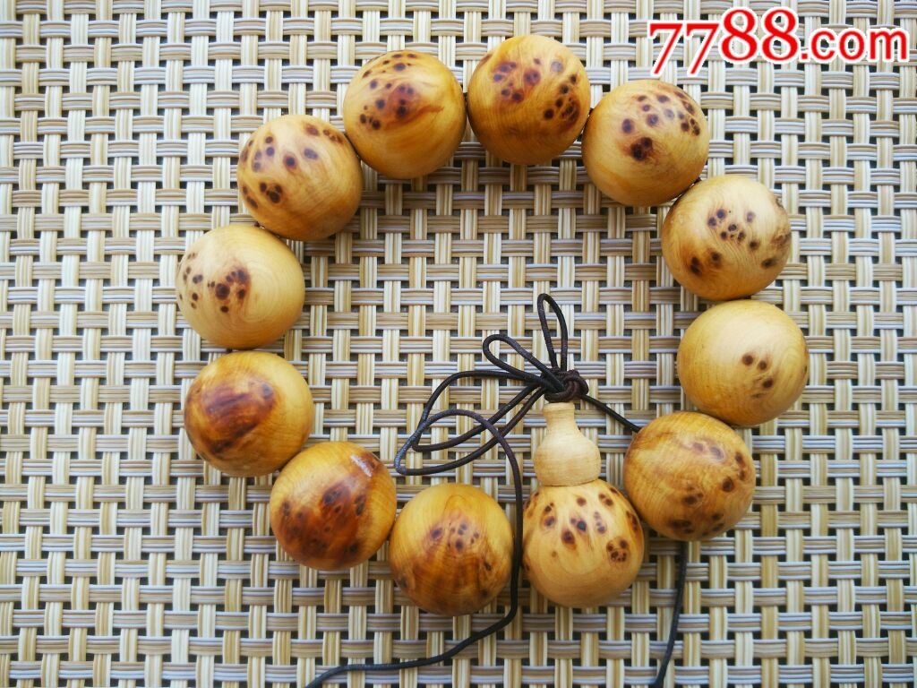 崖柏老料留疤20mm佛珠木手串