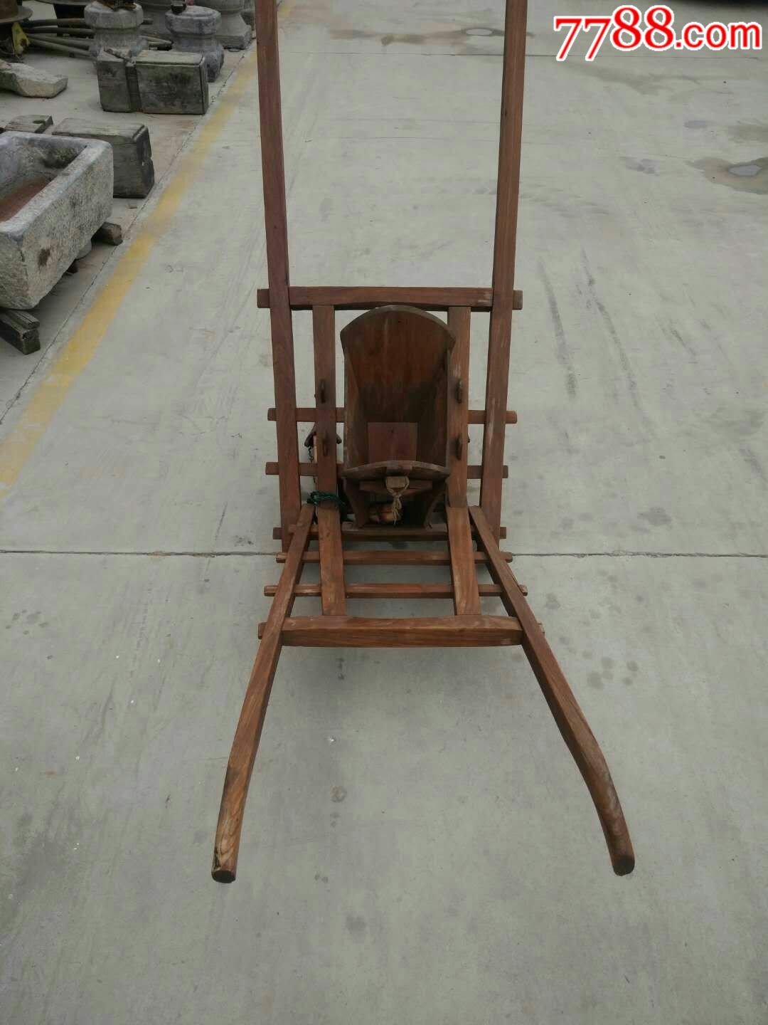 民俗物件,以前种小麦子,播种的器具,(桨子)