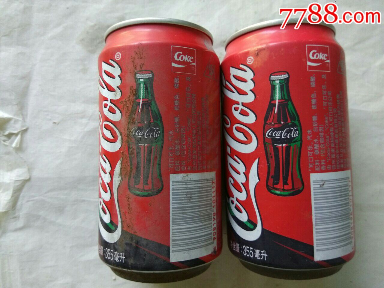 可口可乐易拉罐(2听,钢质)