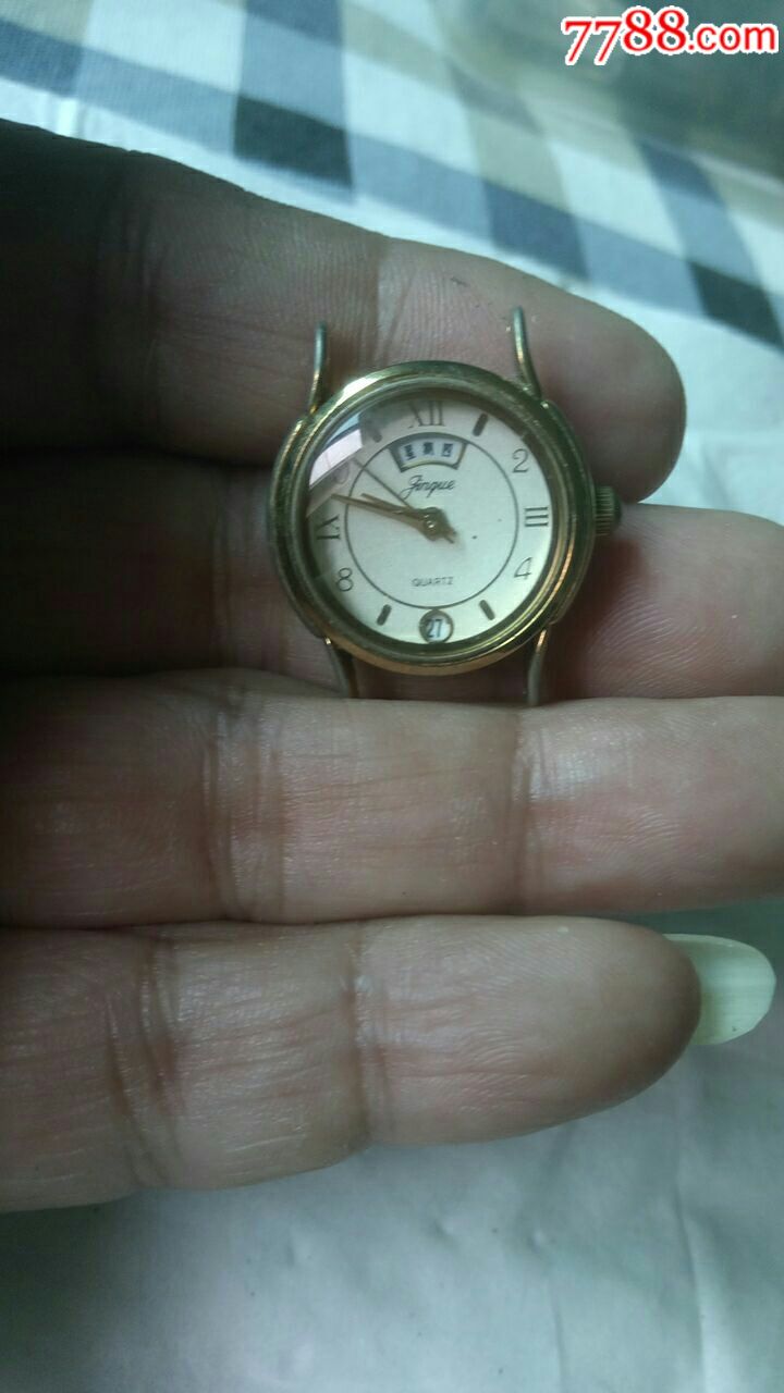 双日历金雀电子表,上海手表五厂