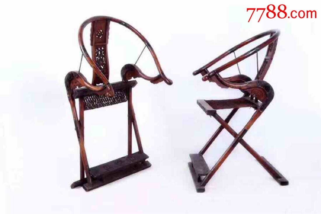 花梨木交椅一对