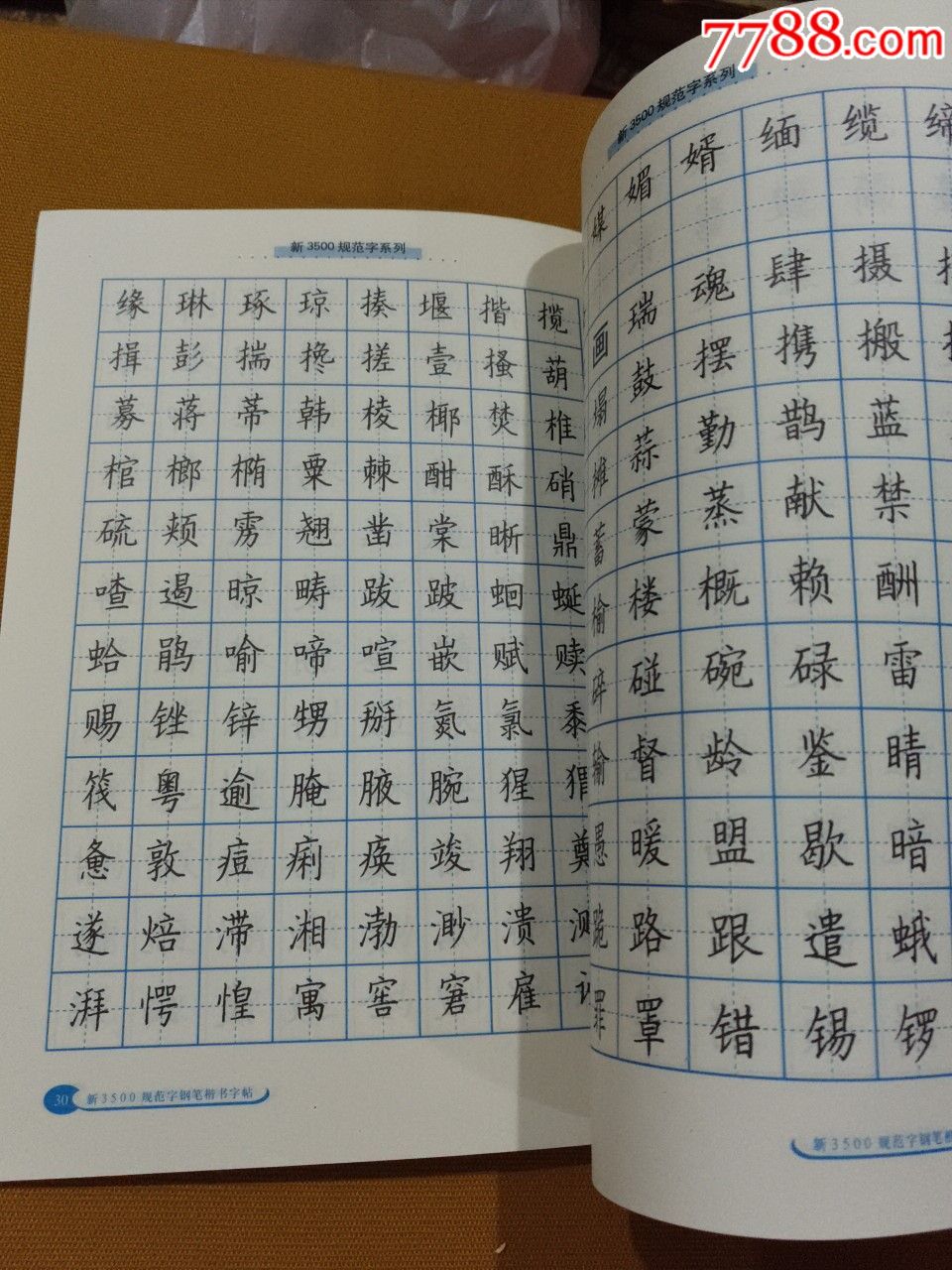 3500规范字钢笔正楷字帖