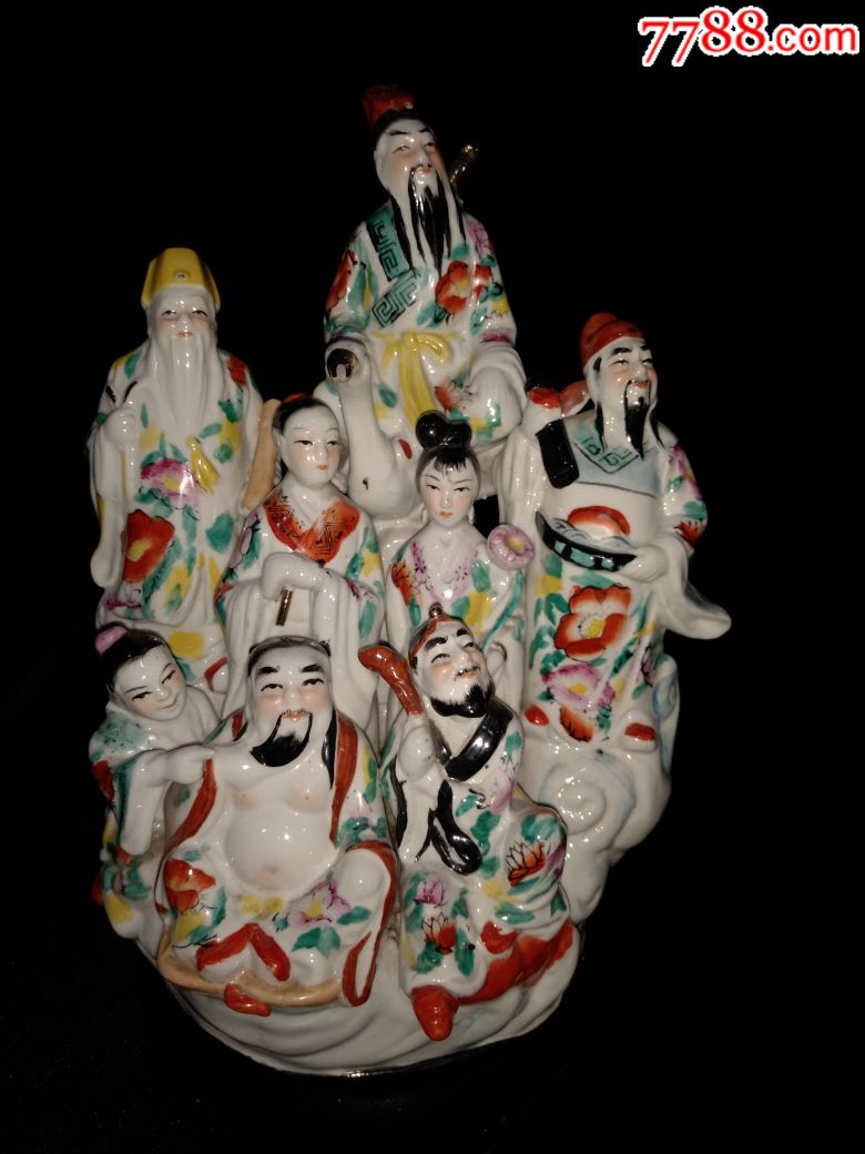 八仙过海瓷像