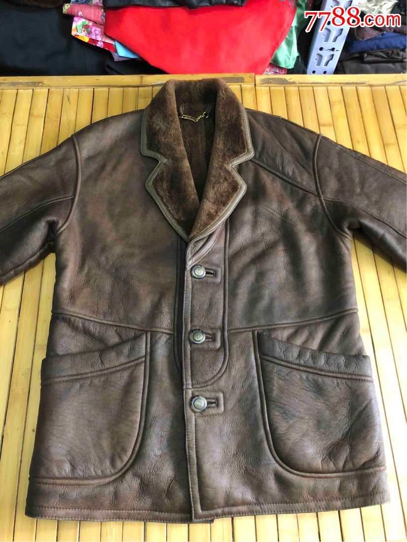 老式皮毛一体进口韩版皮衣