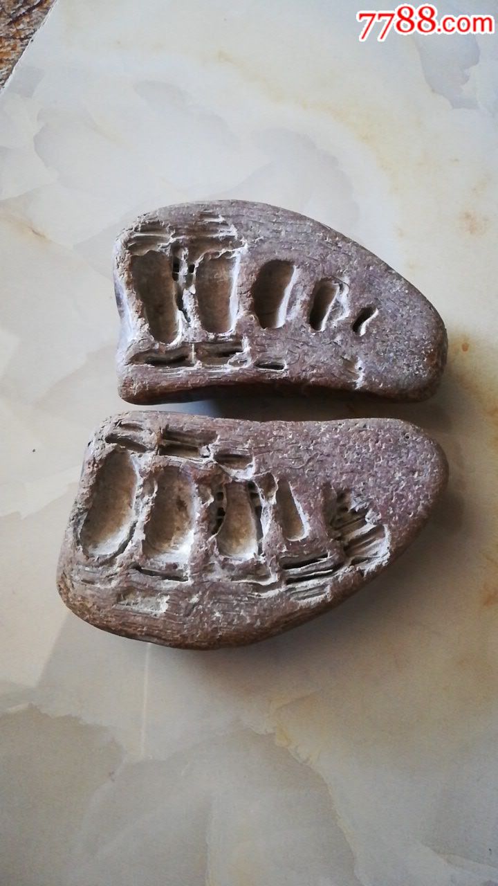 清代老竹卦一对