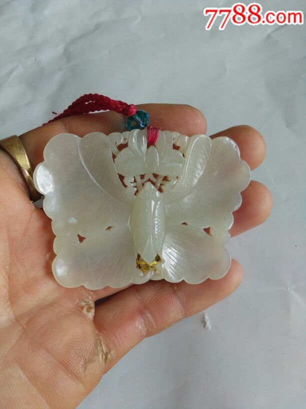 清青白玉蝴蝶佩