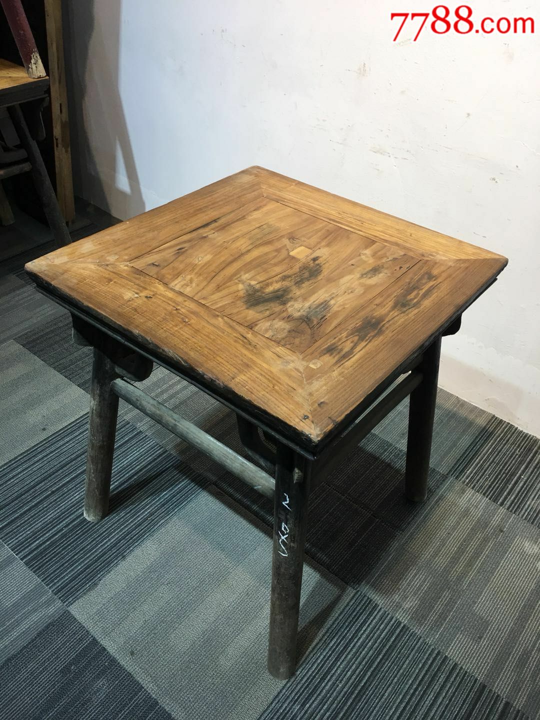 老榆木方桌保存完整品相一流尺寸见图保老