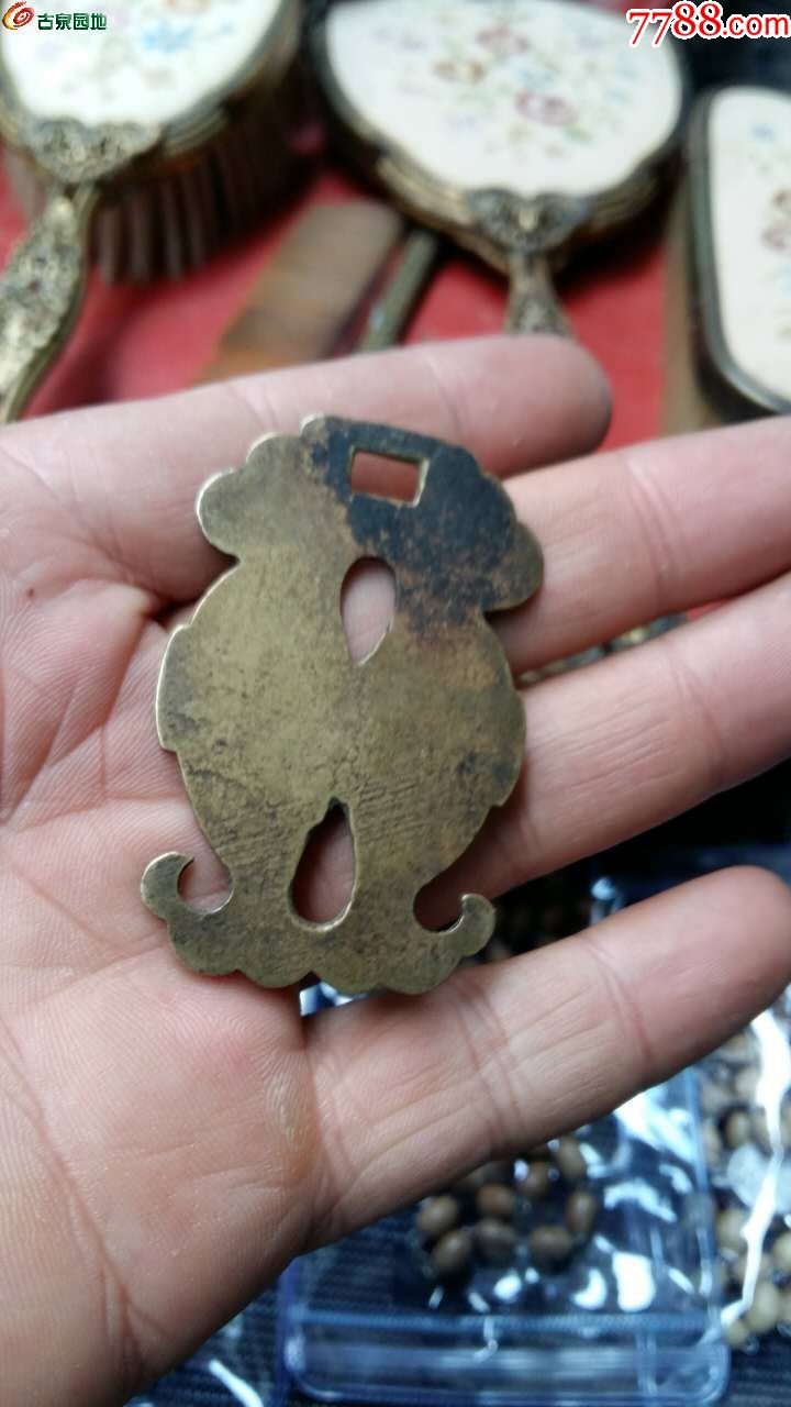 明清双鱼铜挂佩