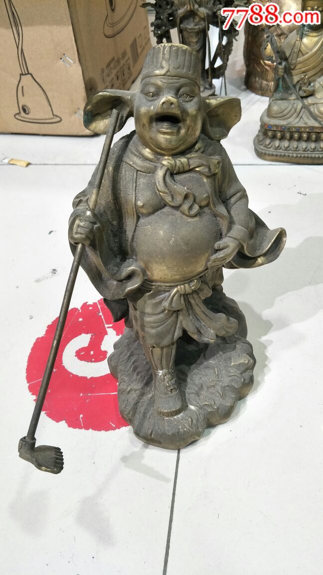 近代工音品-铜猪八戒像--se60684927-铜像/铜佛像-零售-7788收藏