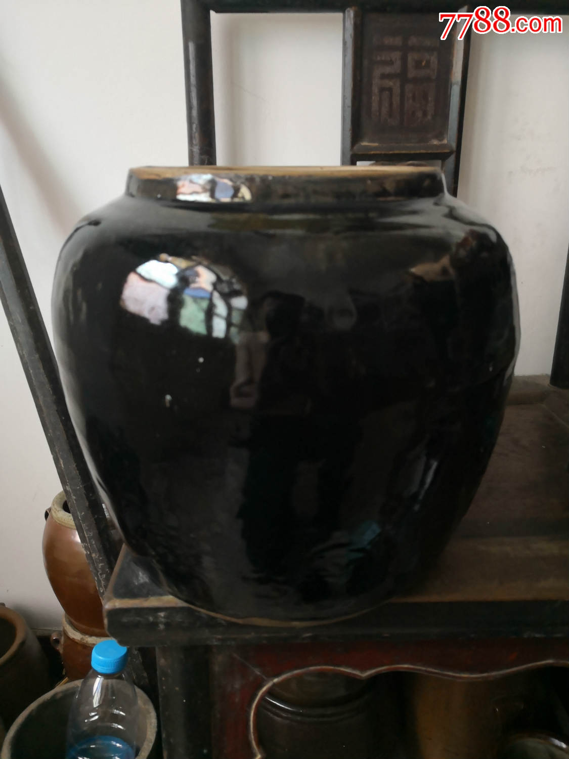 民国末期或者解放初期黑釉瓷罐子