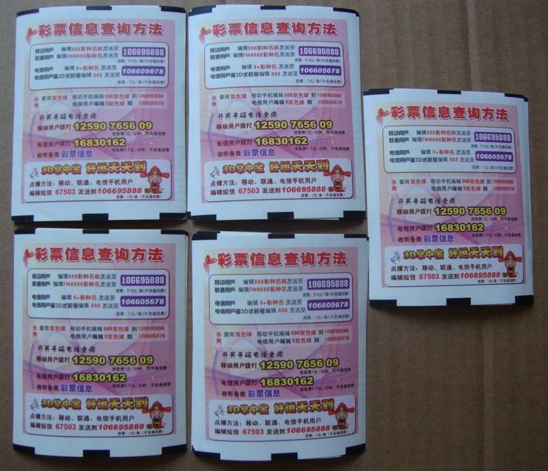 河南电脑彩票彩票信息查询方法5个版别含中奖票