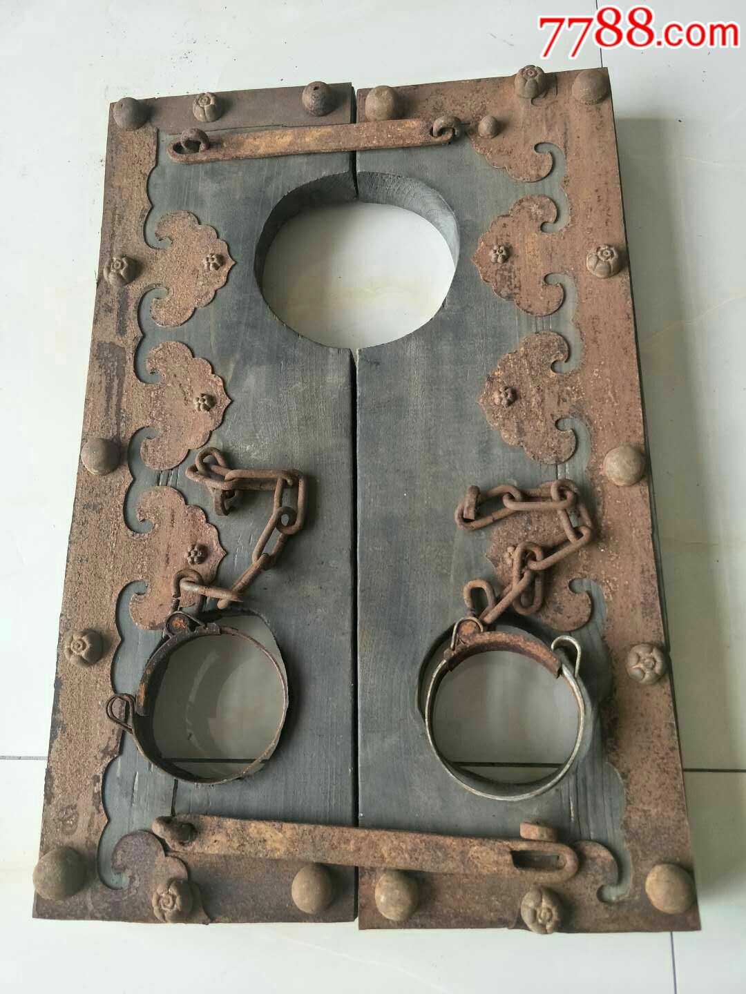 刑具枷锁完好-其他木制用品【7788旧货商城】