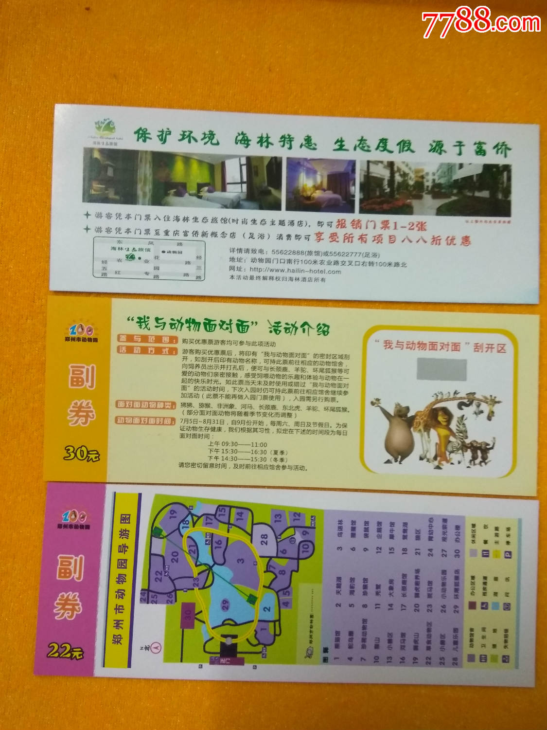 门票;【郑州市动物园
