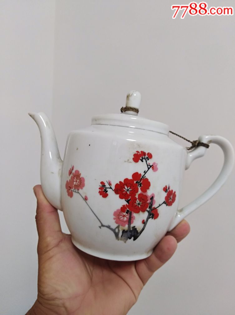 文革梅花图案茶壶