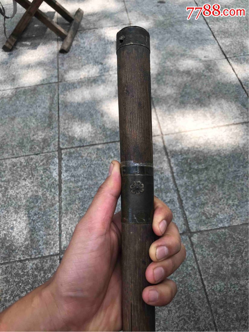 清代二人夺老兵器古董收藏