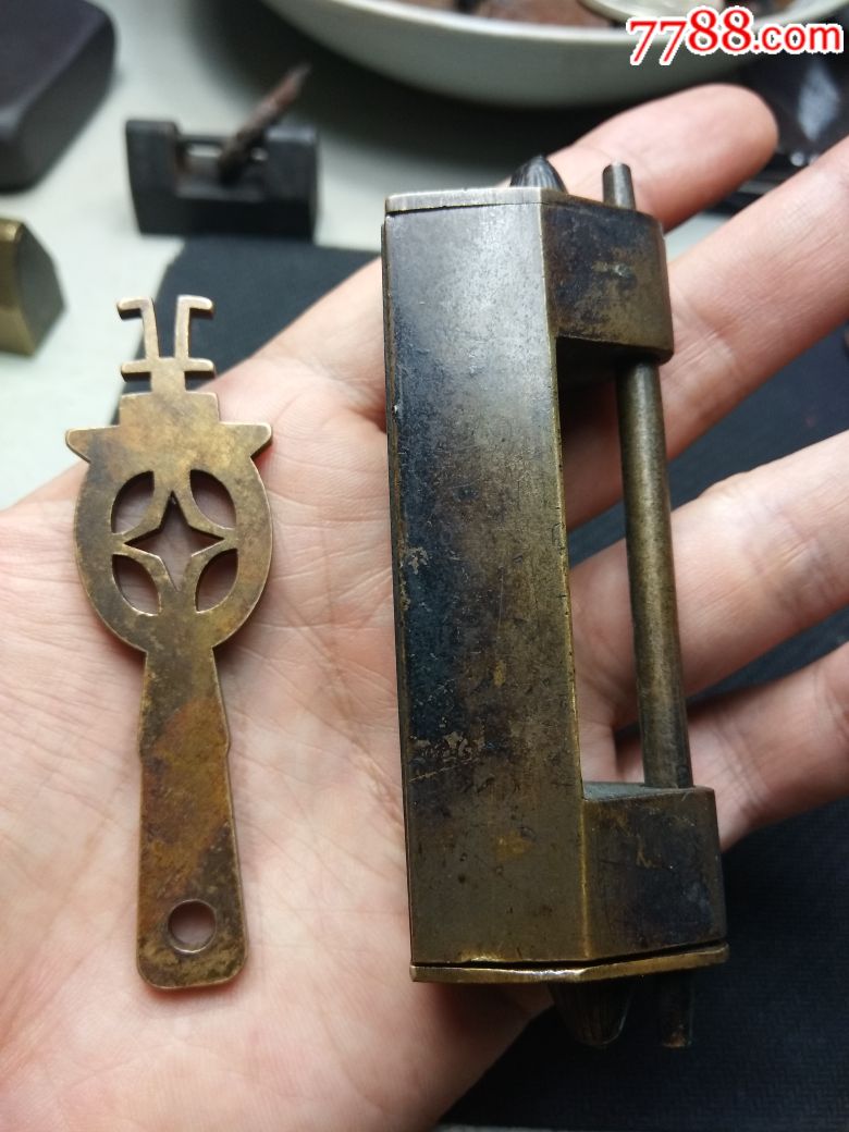 清代五步锁机关锁