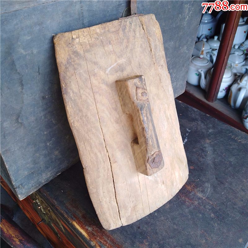 古代梨木手工艺老建筑工具老物件古玩杂项木艺木雕玩件民俗收藏_价格