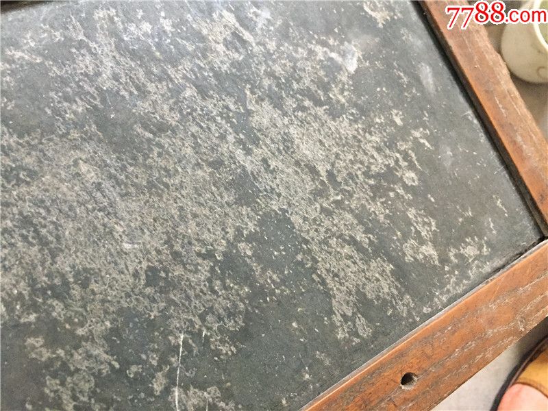 少见老包浆民国插角工艺大号老石板黑板教学工具包老物件古玩石雕