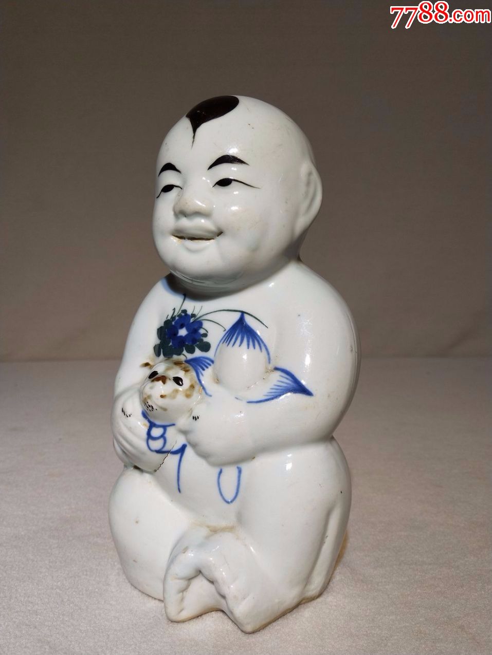 清代招财童子案摆保存完好