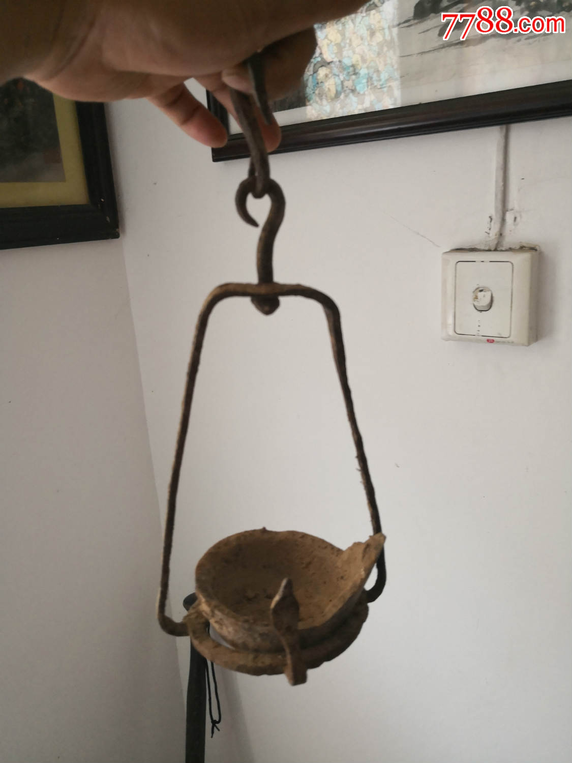 民国铁挂油灯包老