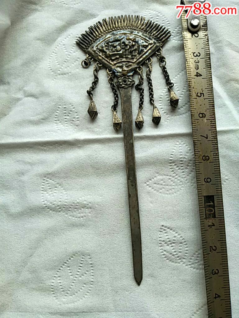 se60818655  店内编号:店里 品种: 银簪/银钗-银簪/银钗 属性: 银发钗