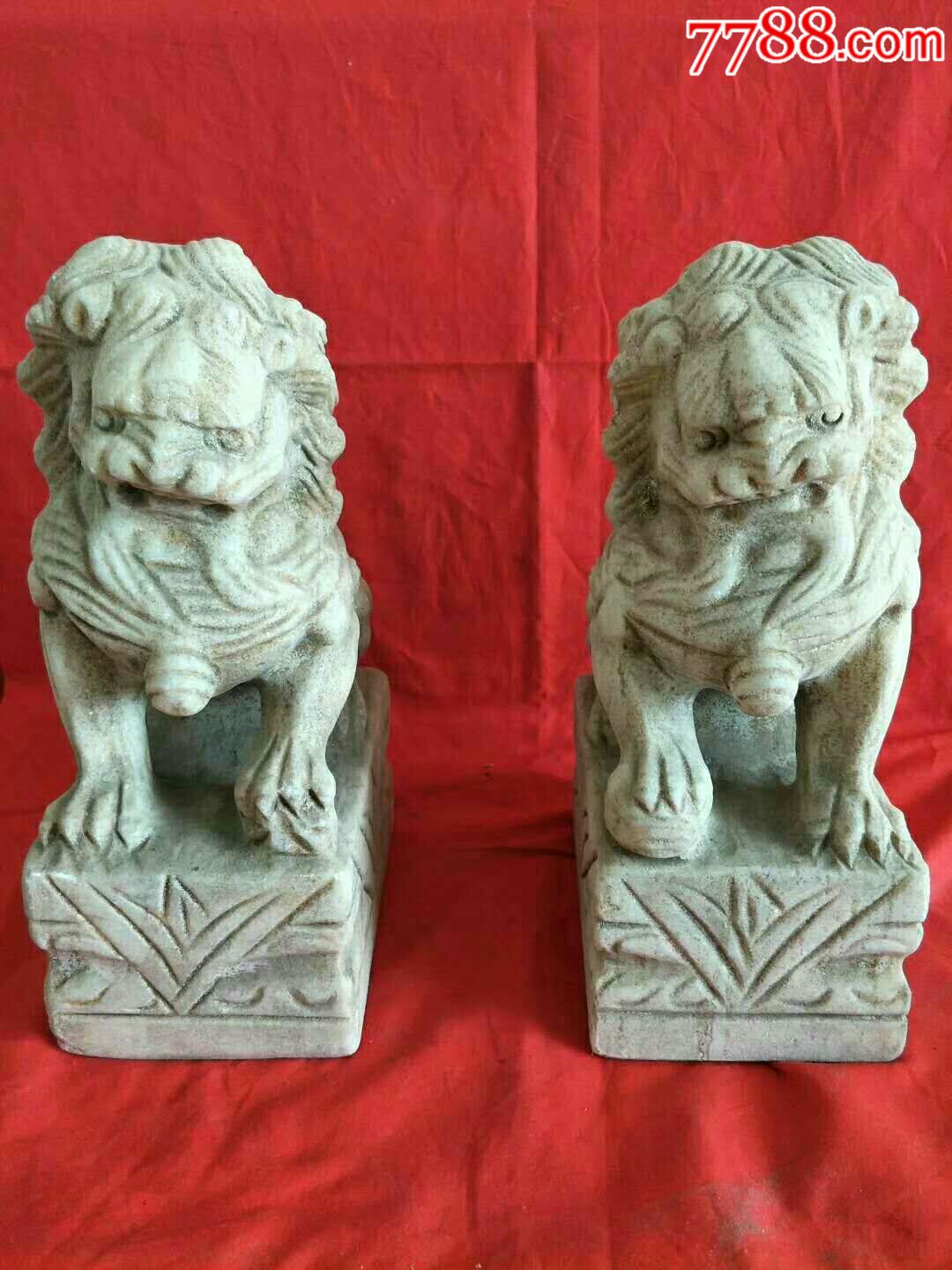 汉白玉石狮子