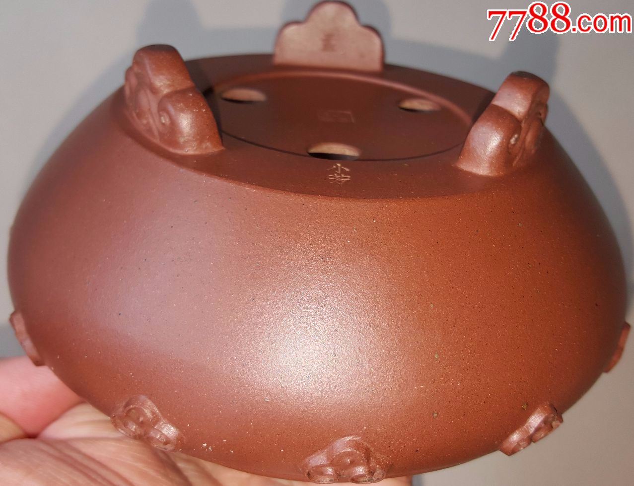 紫砂花盆孟小芳如意云鼎香炉紫砂花盆