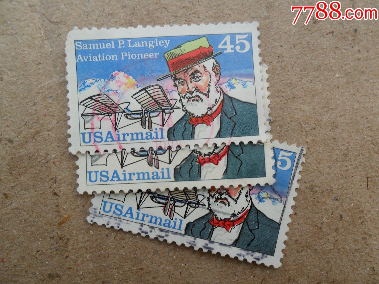 美国1988年天文学家航空先行和发明家塞缪尔兰利1全邮票1枚
