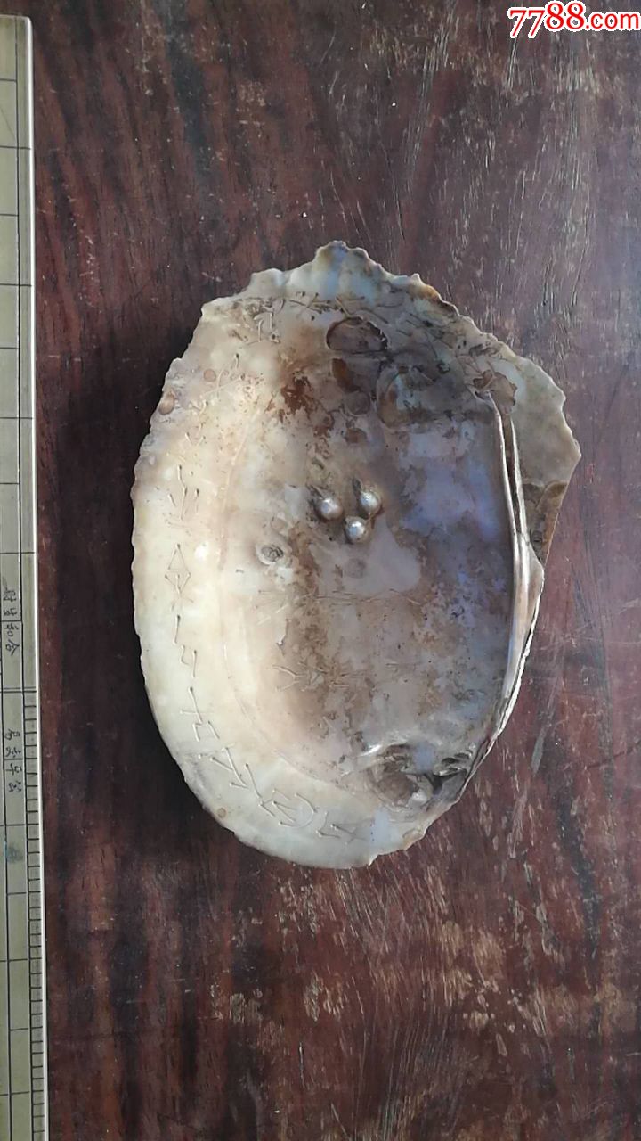 清末民国贝壳珍珠笔舔